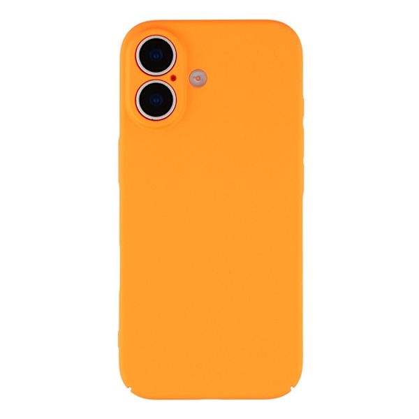 Mobilskal till iPhone 17 Skin-Touch Rubberized Hard PC - Orange Orange