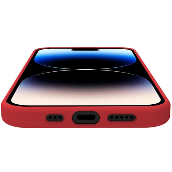 Celly Telefontaske til iPhone 16 Pro Cromo Blød Gummi - Rød
