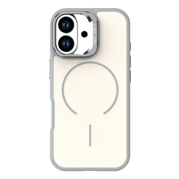 Mobilskal till iPhone 17 MagSafe Skin-Touch Kickstand - Grå Grå