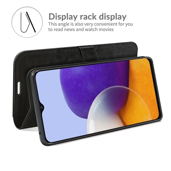 SiGN Plånboksfodral för Samsung Galaxy A22 5G - Svart