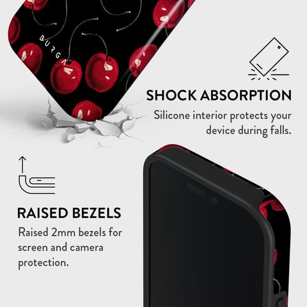 Burga Cherrybomb - Apple iPhone 16 Tough MagSafe Skyddsskal