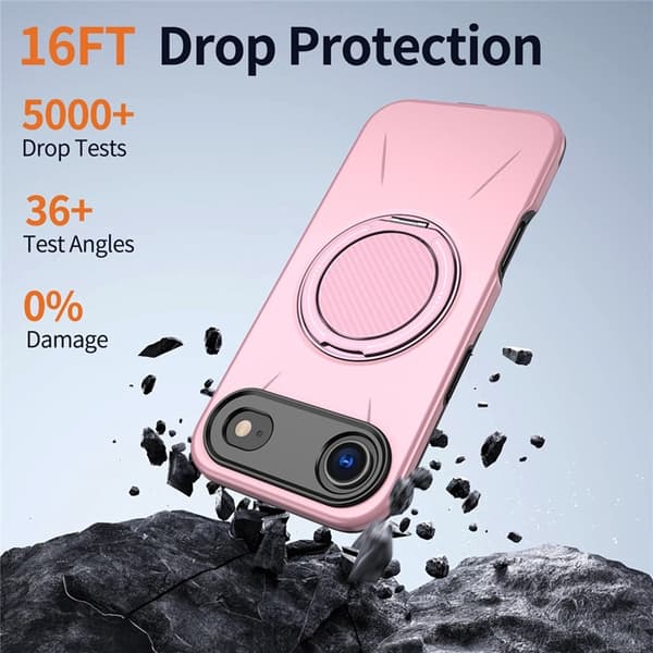 Mobilskal till iPhone Air MagSafe Rotating Kickstand - Rosa Rosa