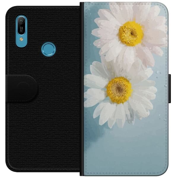 Pungcover til Huawei Y6 (2019) med Sommerblomster