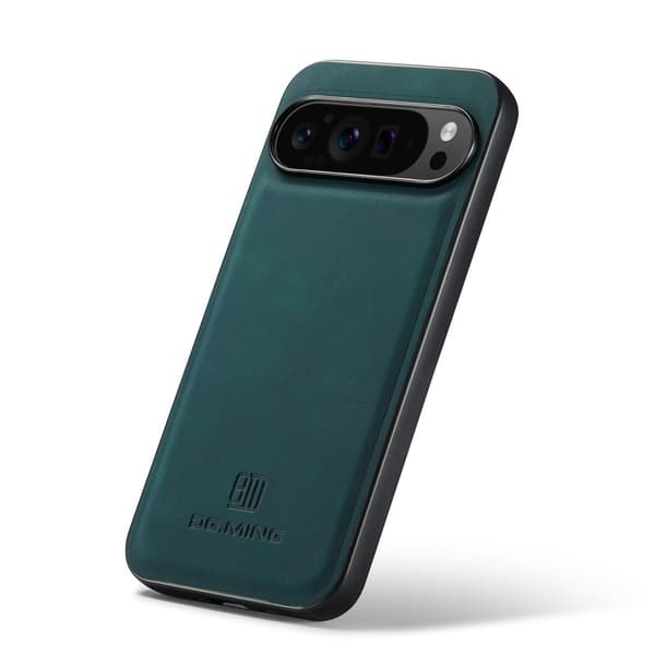 DG.MING Mobilskal till Google Pixel 9 Pro XL PU Läder Grön