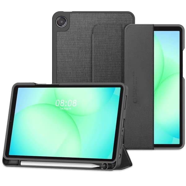 Tech-Protect Galaxy Tab A9 Plus Etui Lærred - Kul Grå Grå