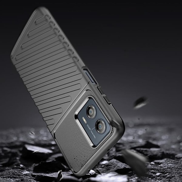 Motorola Moto G53 Mobilskal Thunder Silicone Armor - Sort Black