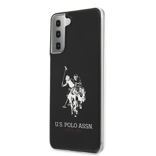 US Polo Shiny Big Logo Taske til Galaxy S21 Plus - Sort Black