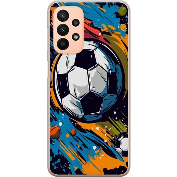 Mobilskal till Samsung Galaxy A23 med Fotbollar