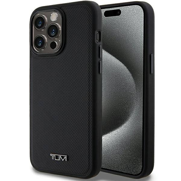 Tumi Mobilskal till iPhone 15 Pro Max MagSafe Leather Ballistic Pattern