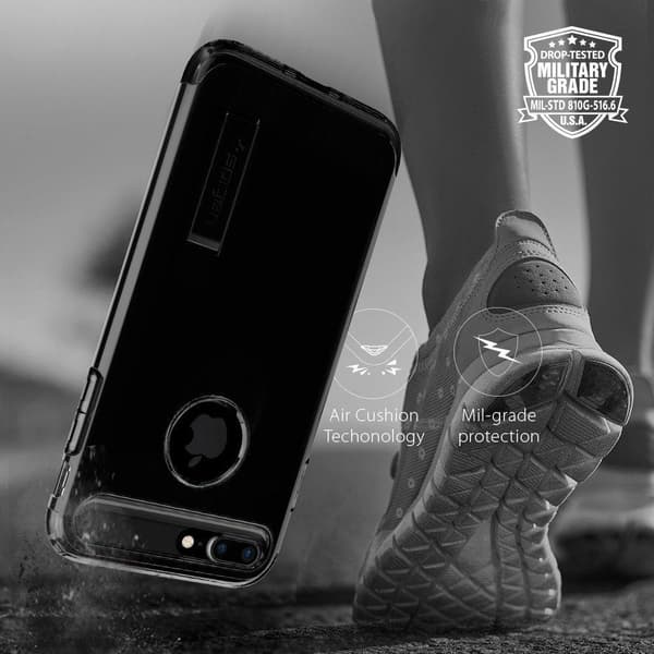 SPIGEN Slim Armor Skal till Apple iPhone 7 Plus - Jet Black Svart
