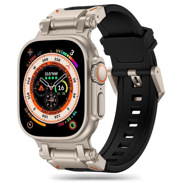 Tech-Protect Apple Watch (49/45/44/42mm) Armbånd Delta Pro Sort Svart