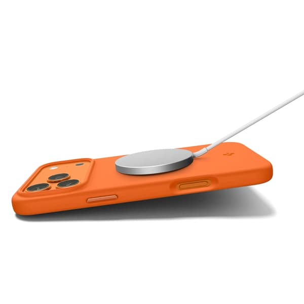 Spigen Mobilskal För iPhone 17 Pro Max Magsafe Silikon Fit - Orange Orange