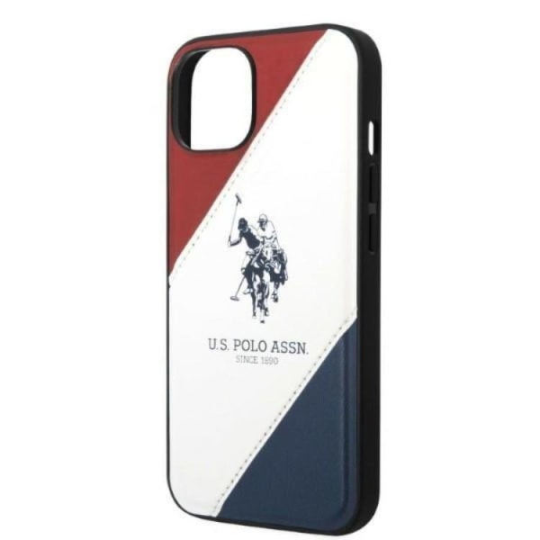 US Polo iPhone 14 Plus Skal Tricolor Embossed - Vit