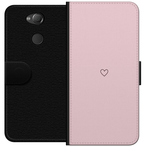 Plånboksfodral till Sony Xperia XA2 med Litet Hjärta