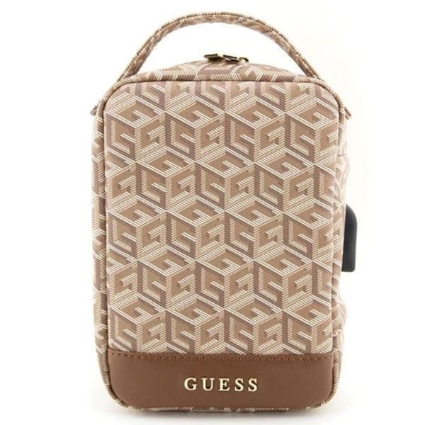 Guess Organizertaske GCube Stripe - Brun Brun