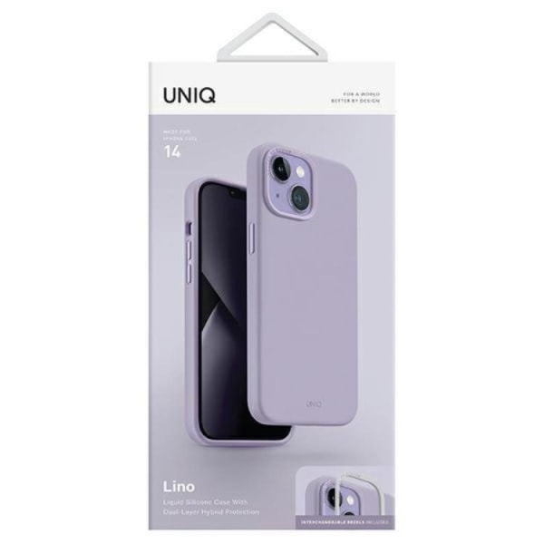 Ainutlaatuinen iPhone 14 Plus -puhelimen suojakuori Lino - lila
