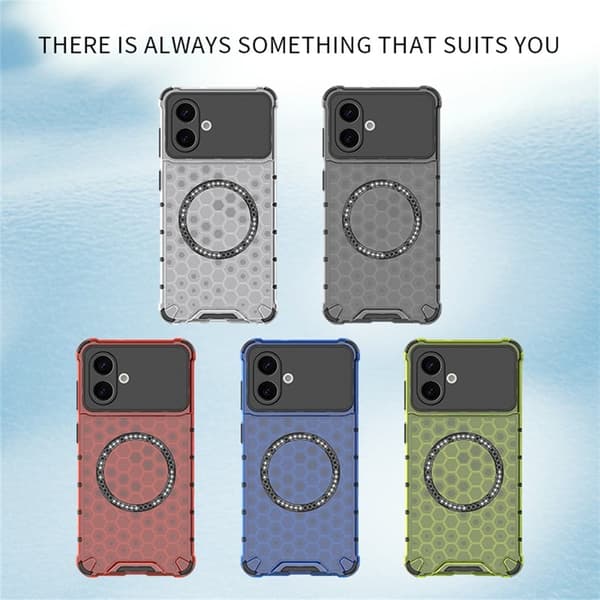 Mobilskal till Samsung Galaxy S26 Edge Honeycomb Design TPU + PC - Grön