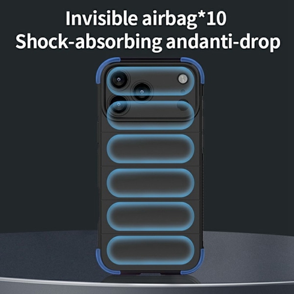 AMORUS Mobilskal till iPhone 17 Pro Shockproof TPU Rugged - Vit Vit