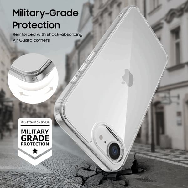 Tech-Protect Mobilskal till iPhone 16e/17e Flexair - Clear Transparent