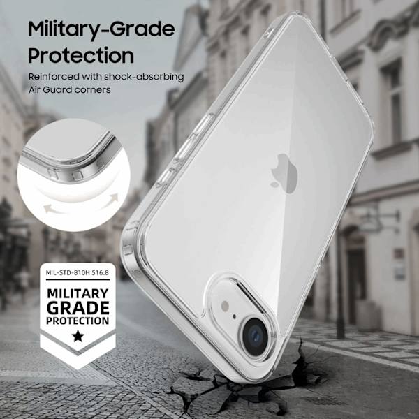 Tech-Protect Mobilskal till iPhone 16e Flexair - Clear Transparent