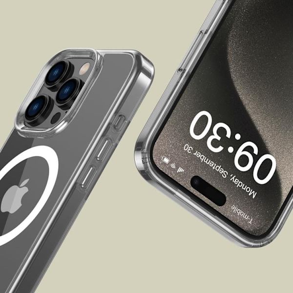 Tech-Protect Mobilskal till iPhone 16 Pro Max Magsafe Flexair Hybrid - Clear Transparent
