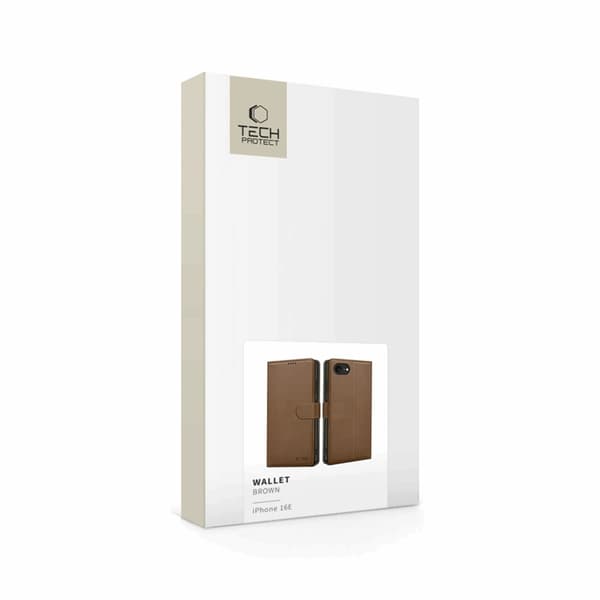 Tech-Protect iPhone 16e Pung Taske - Brun Brun