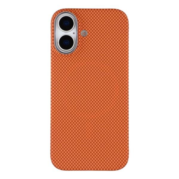 Mobilskal till iPhone 17 MagSafe Carbon Fiber - Orange