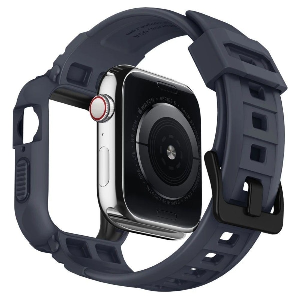 SPIGEN Rugged Armor Pro Apple Watch 4/5/6/7/8/SE (44/45mm) Armband grå