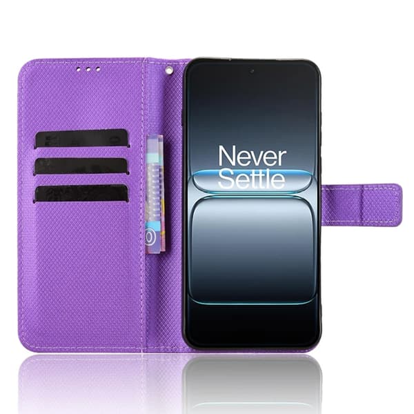 OnePlus Nord 5 Plånboksfodral Diamond Texture - Lila Lila