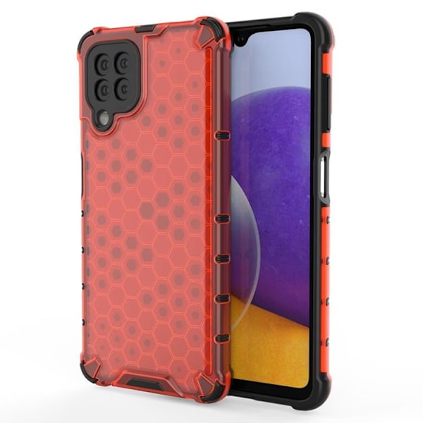 Galaxy A22 4G Mobilskal HoneyComb - Röd