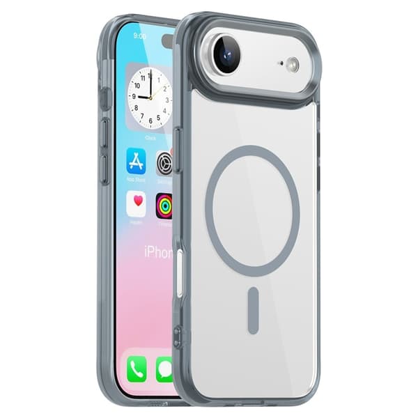 Mobilskal till iPhone Air MagSafe TPU+PC Transparent - Titangrå Grå