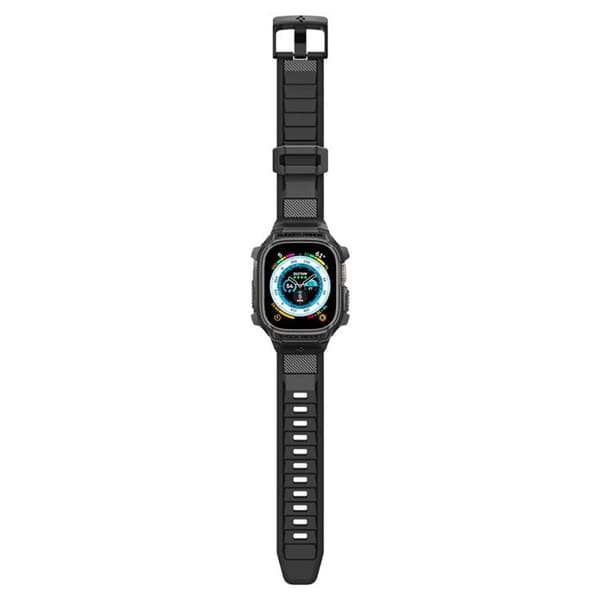 Spigen Apple Watch Ultra (49mm) Rem Rugged Armor Pro - Sort Svart