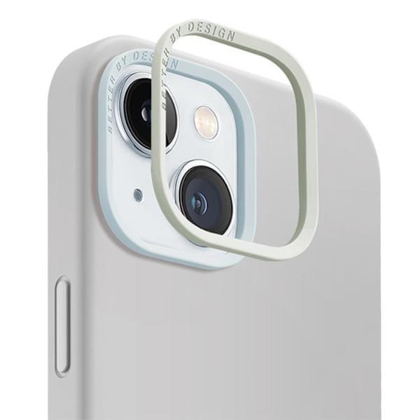 UNIQ iPhone 15 Mobilskal Magsafe Lino Hue - Ljusgrå