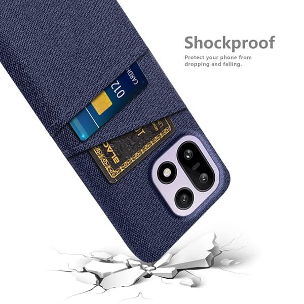 Mobilskal till OnePlus 15 5G Korthållare Cloth + Hard PC - Blå Blå