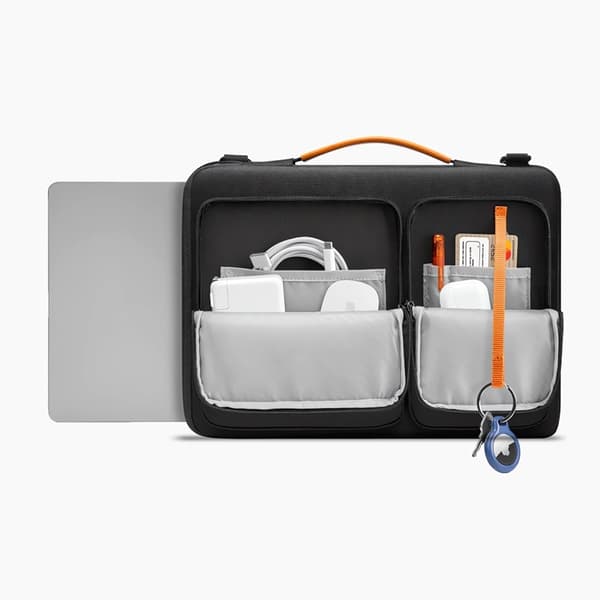 Tech-Protect Datorfodral 13-14" Defender - Svart/Orange Svart