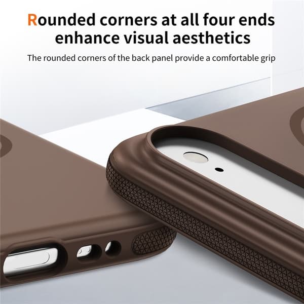 Mobilskal till iPhone Air MagSafe PC + TPU Shockproof - Brun Brun