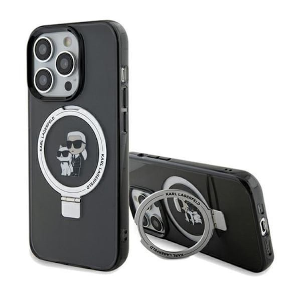 KARL LAGERFELD iPhone 11/XR Mobilskal MagSafe Ringställ - Svart Svart