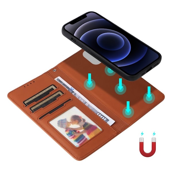 BETOPNICE iPhone 12 mini Plånboksfodral - Avtagbart Konstläder - Brun
