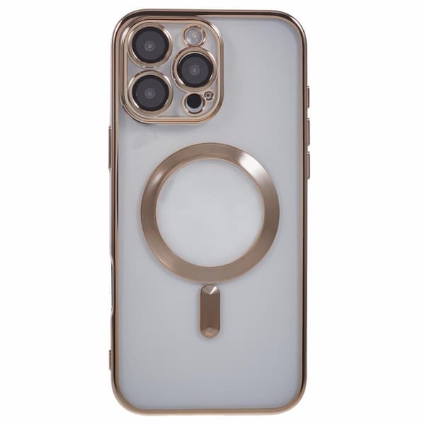 X-LEVEL Mobilskal till iPhone 16 Pro Max MagSafe Transparent TPU Guld