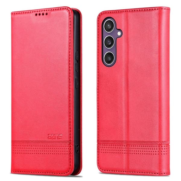 AZNS Samsung Galaxy A36 5G Plånboksfodral Konstläder - Röd
