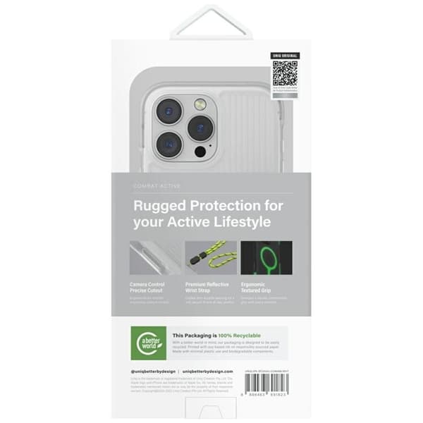 UNIQ Telefontaske til iPhone 16 Pro MagSafe Combat Active - Hvid Vit