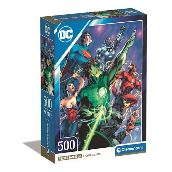 CLEMENTONI Pussel 500 Pcs CB High Quality Collection DC Comics (2)