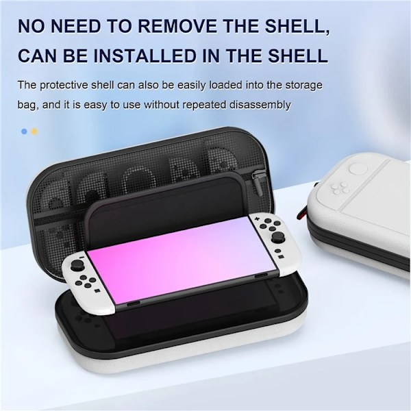 STARTRC GAMES Nintendo Switch 2 Fodral Läder Stor - Vit Vit