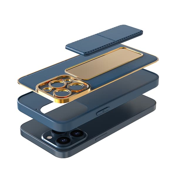 iPhone 12 Pro -kuori Kickstand - Sininen Blå