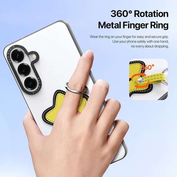 DUX DUCIS Mobilskal till Galaxy S26 Plus Ringhållare/Handledsrem Luvy Series Vit
