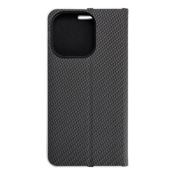 iPhone 16 Pro Max Plånboksfodral Luna Carbon - Svart Svart