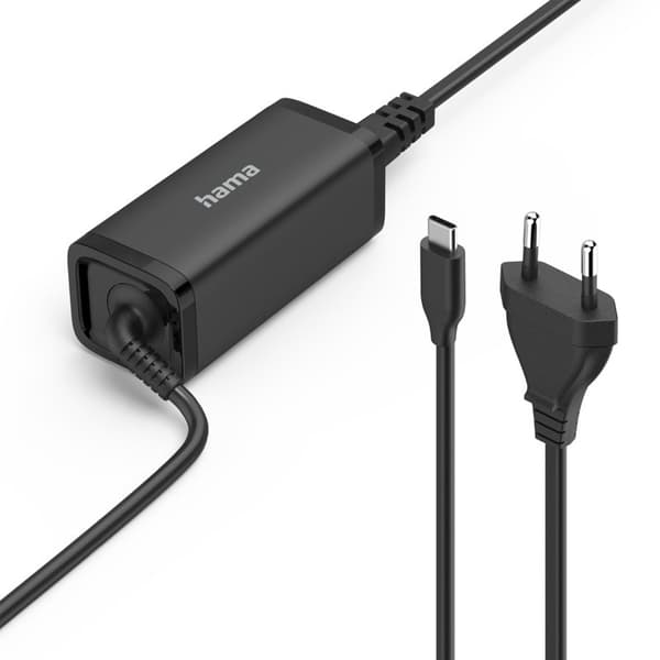 HAMA Notebook Strømforsyning USB-C Gan 100-240V 5-20V/65W