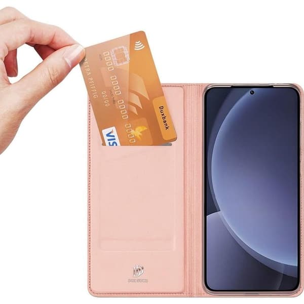 DUX DUCIS Skin Pro Galaxy S25 Plus Plånboksfodral PU Läder - Rosa Rosa