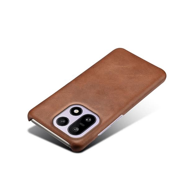Mobilskal till OnePlus 15 5G Calf Texture PU Läder - Brun Brun