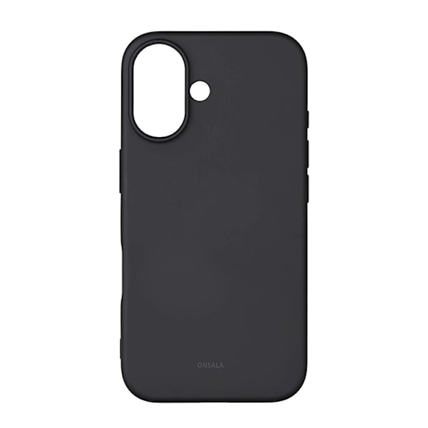 Onsala Telefontaske til iPhone 16 Silikone - Sort Black